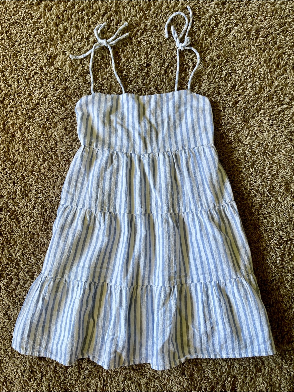 Abercrombie tie shoulder striped dress